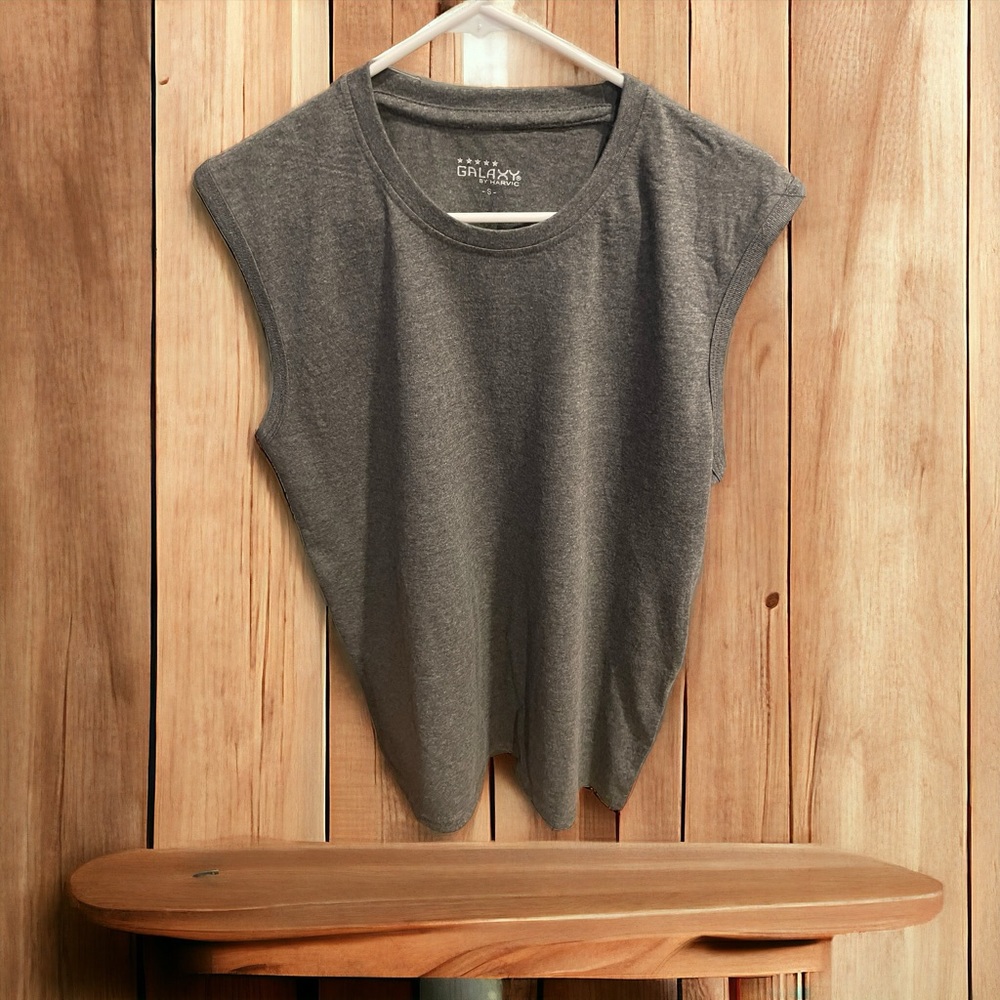 Galaxy Gray Sleeveless T Shirt